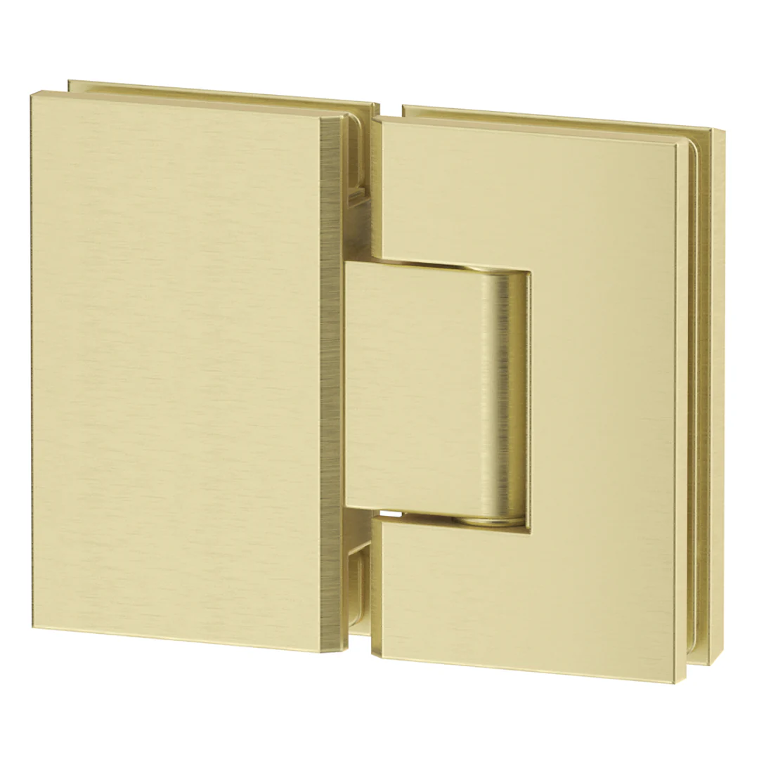 French Gold Shower Screen Hinge – Glass to Glass