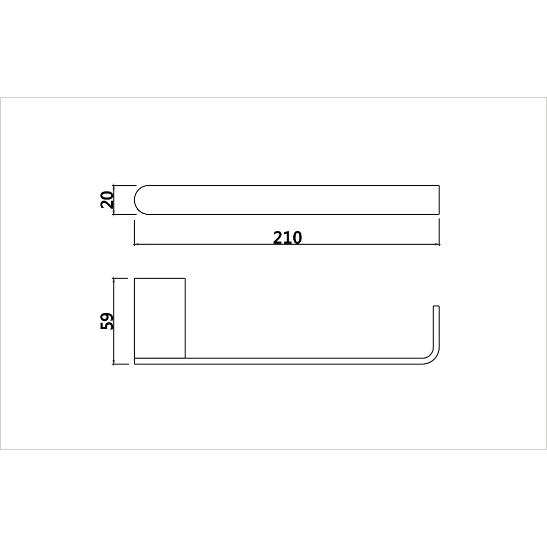 Glamour Chrome Guest Towel Holder - Image 2