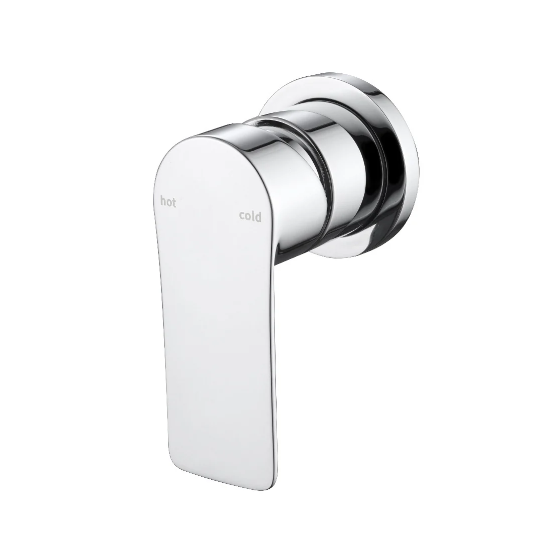 Glamour Chrome Wall Mixer Round Back Plate