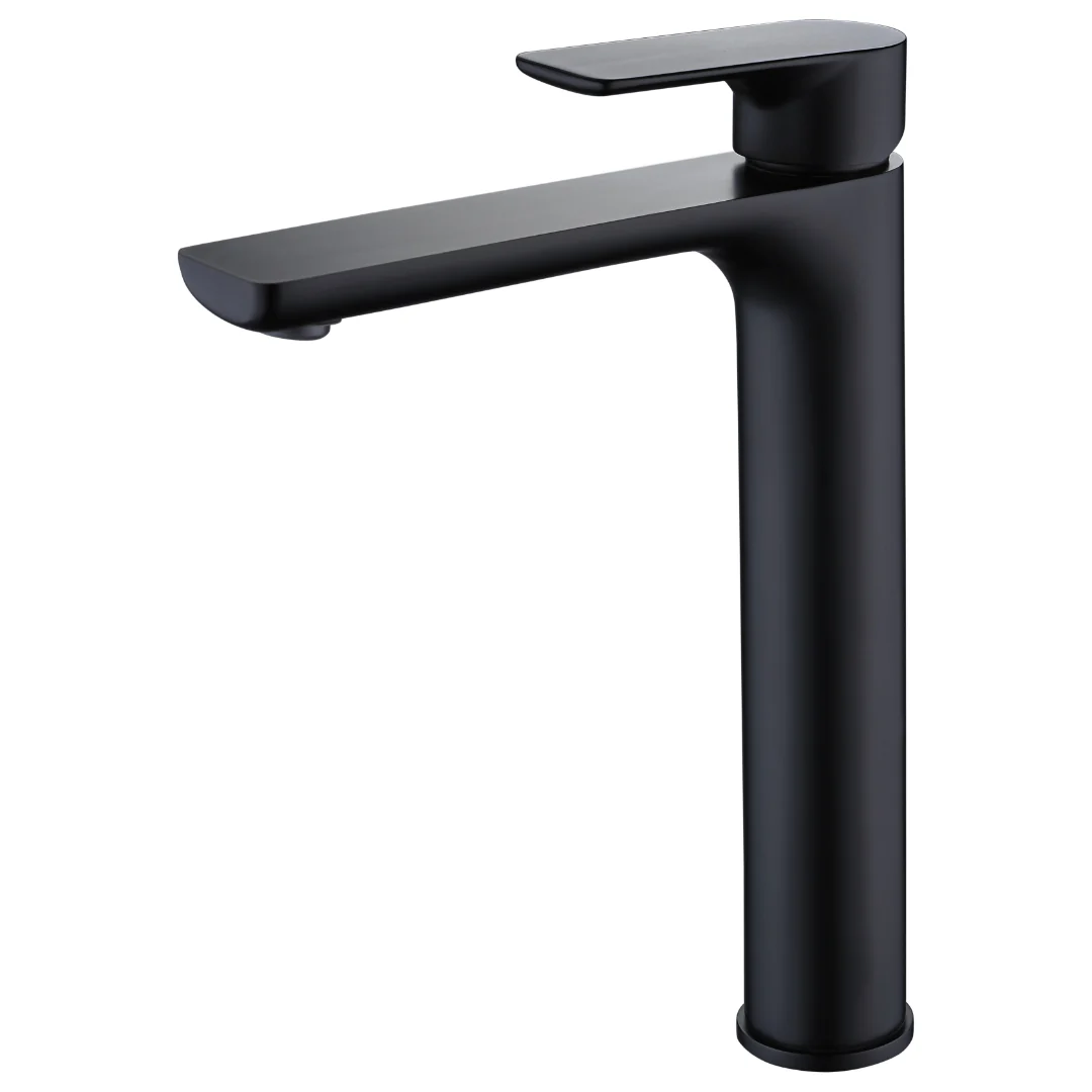 Glamour Matte Black Tall Basin Mixer