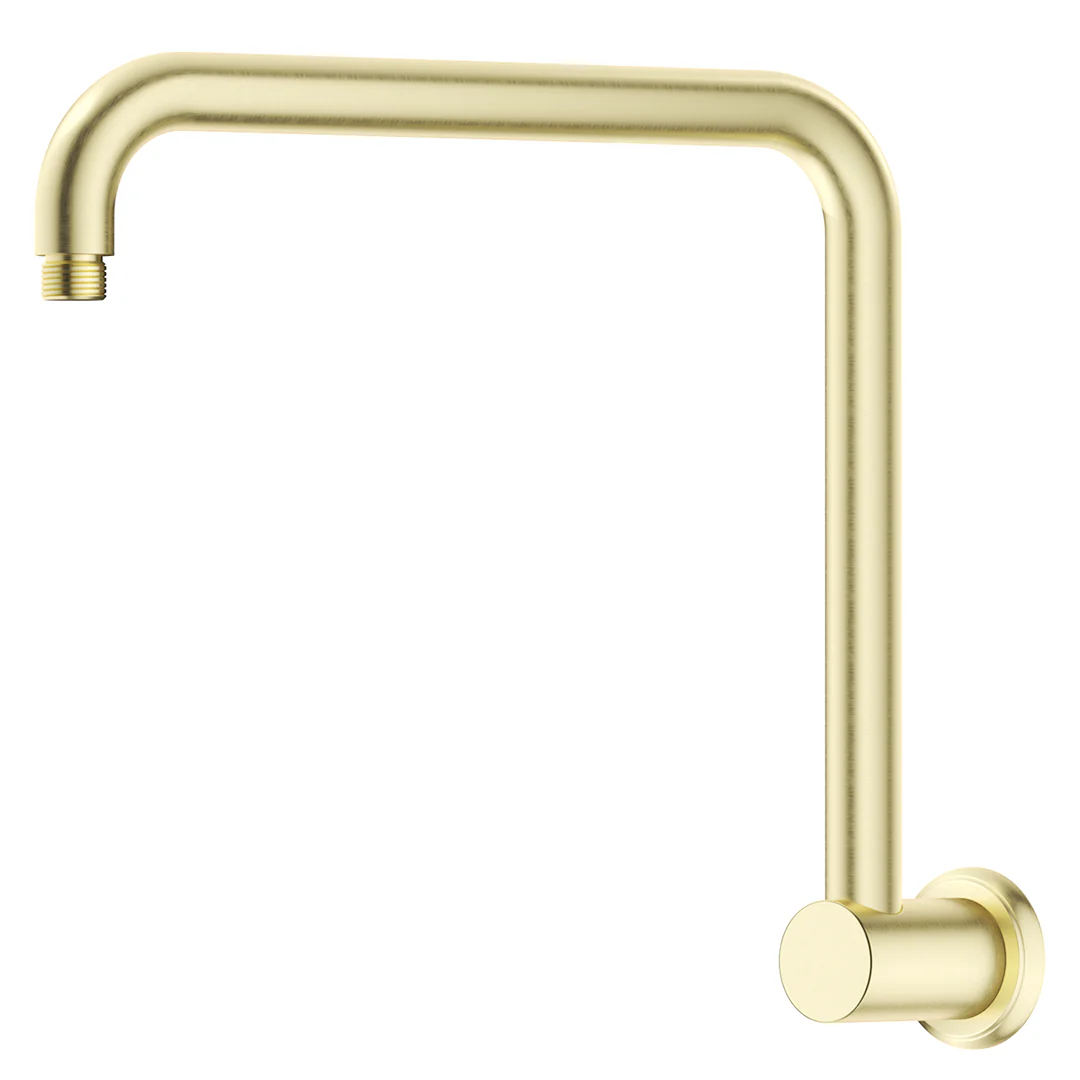 Mica French Gold Heritage Gooseneck Shower Arm