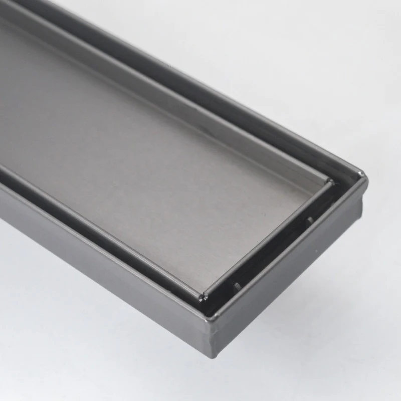Gun Metal 1200mm Tile Insert Floor Waste - Image 2