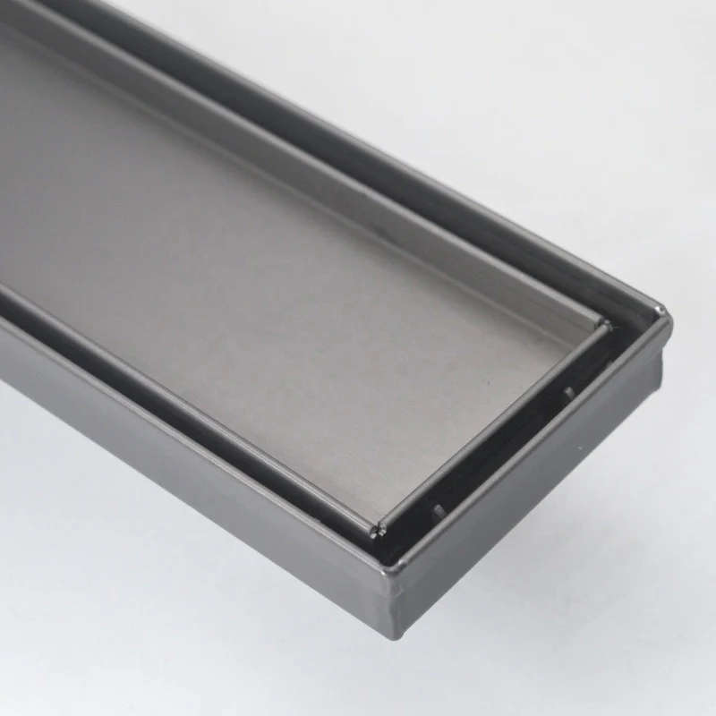 Gun Metal 800mm Tile Insert Floor Waste - Image 2