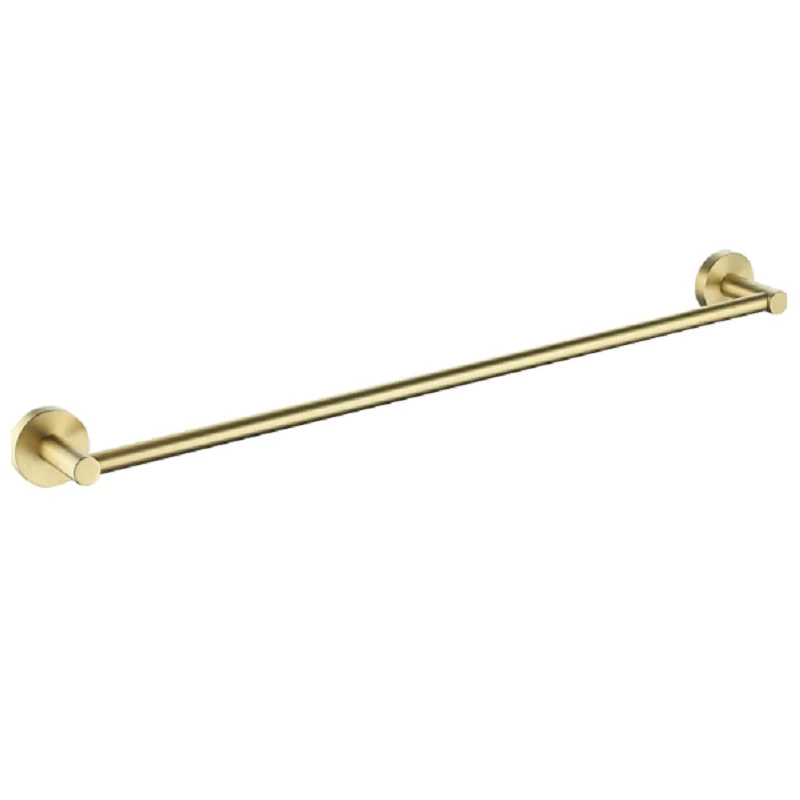 Hali 600 Brushed Gold Single Towel Rail