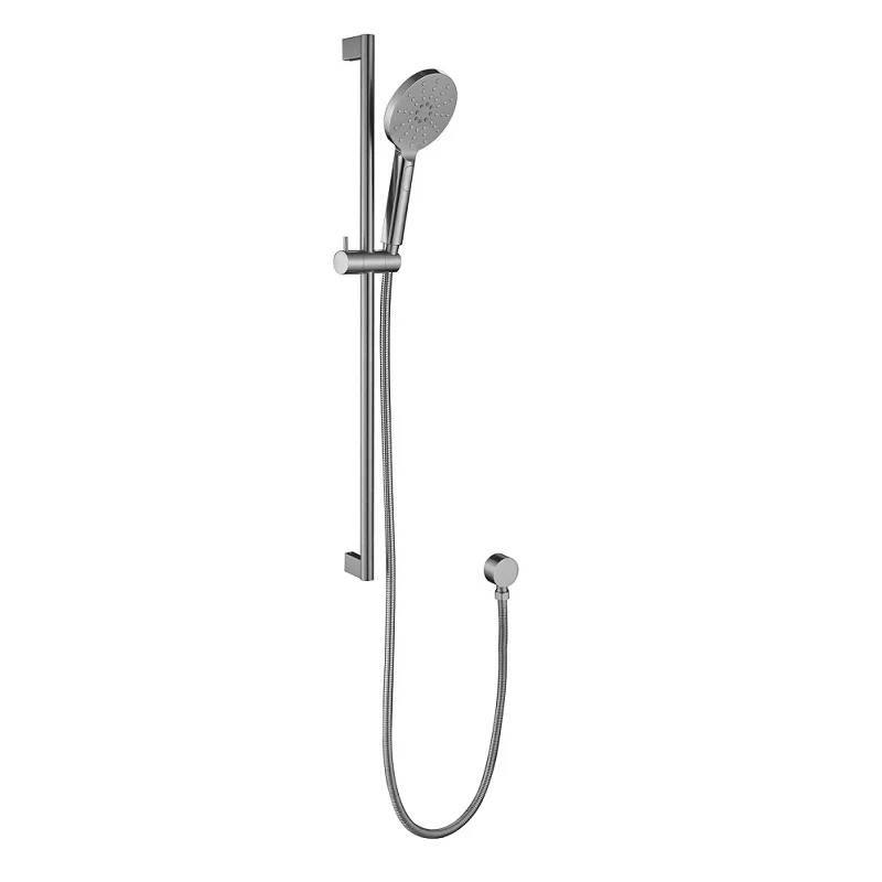 Hali Brushed Nickel Round Shower Rail