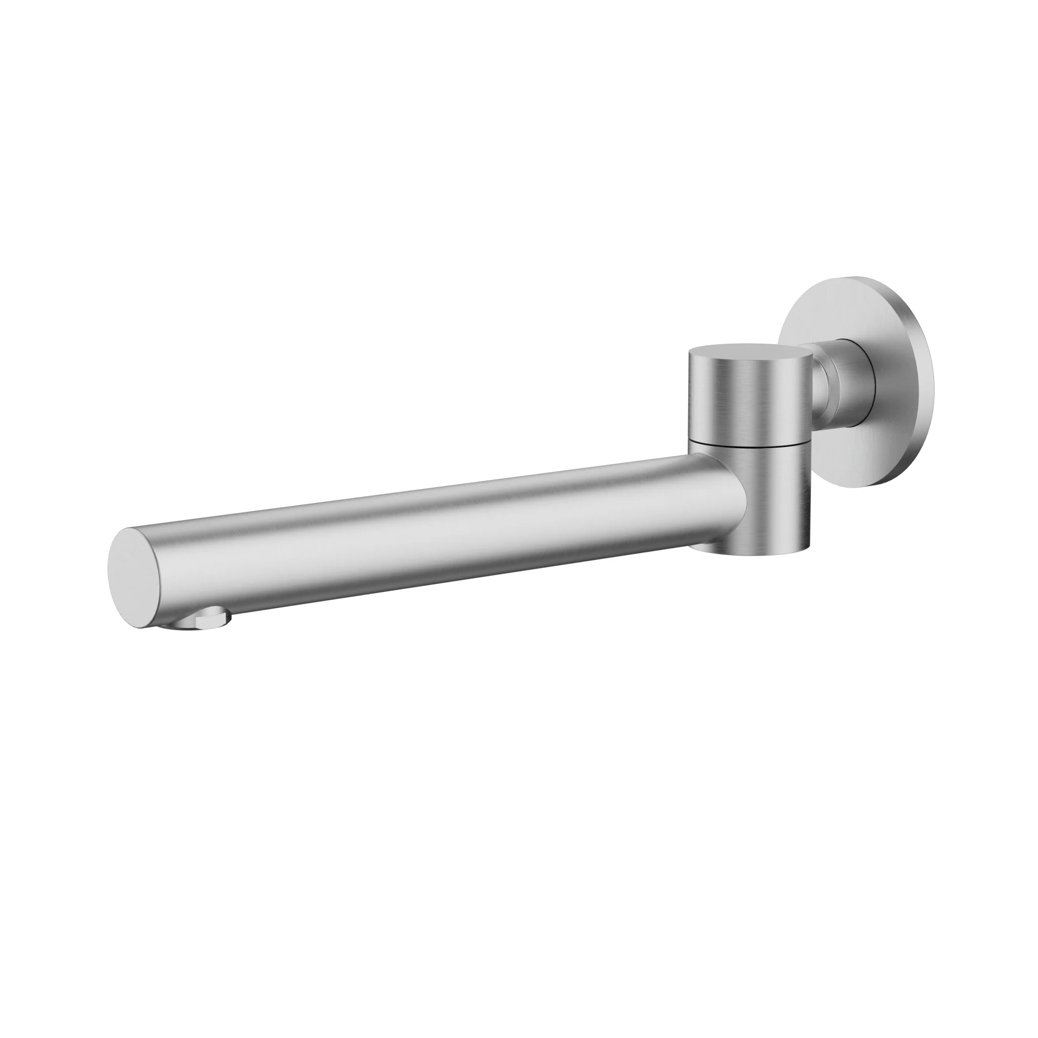 Hali Brushed Nickel Round Swivel Bath Spout