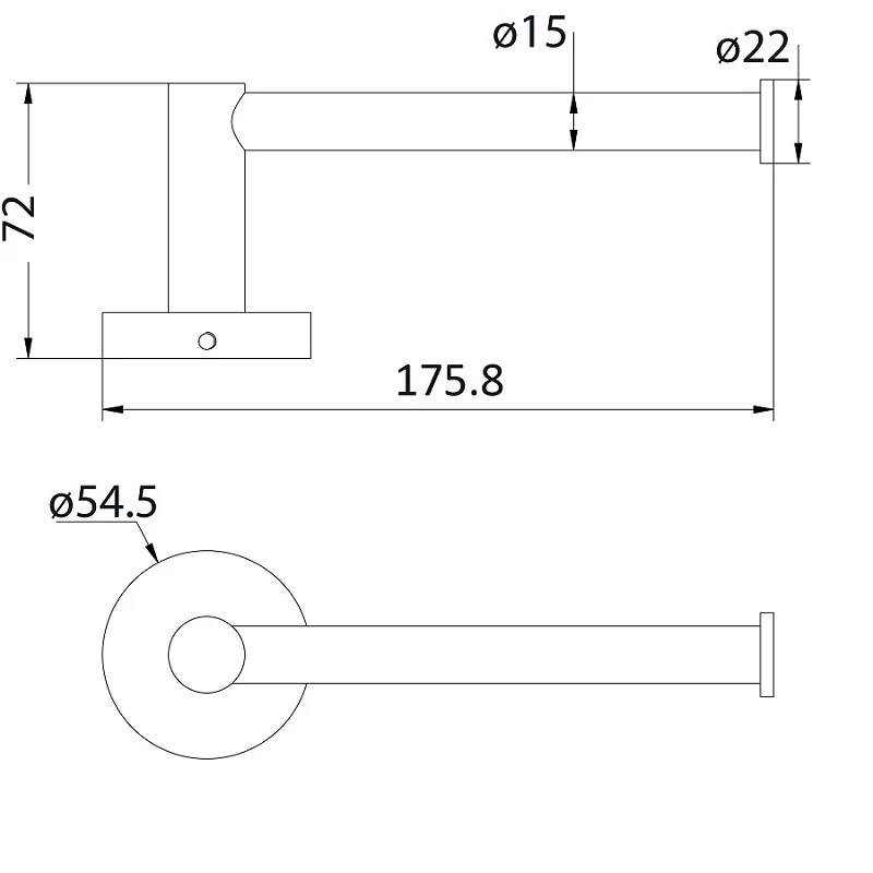 Hali Brushed Nickel Toilet Roll Holder - Image 2