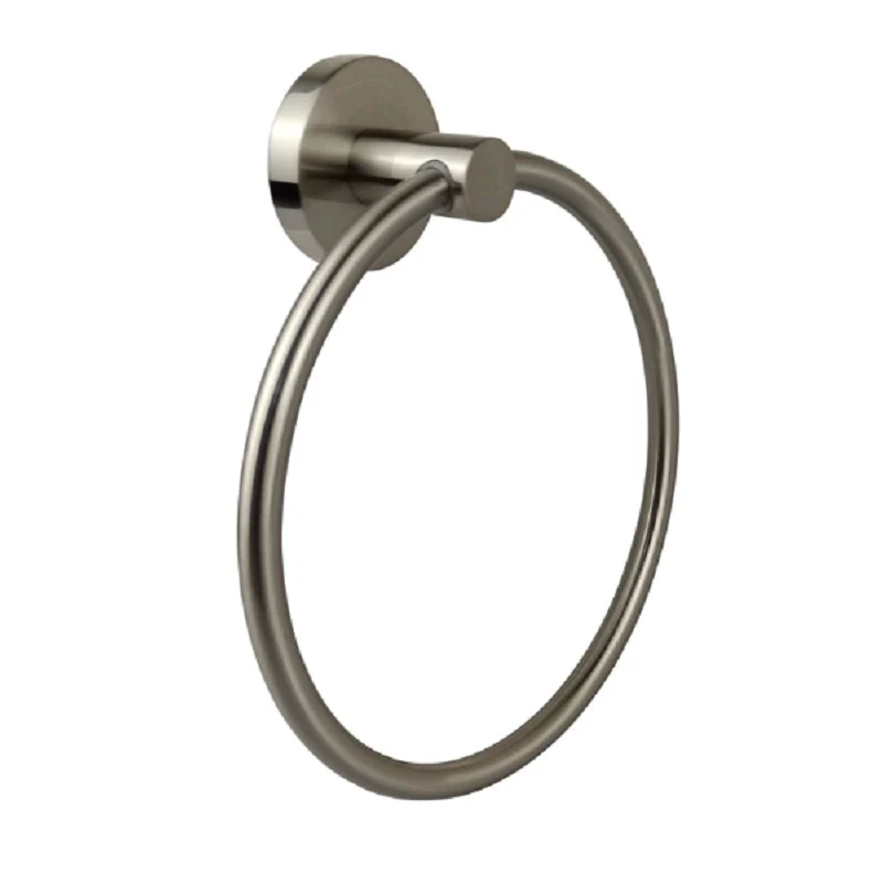 Hali Brushed Nickel Towel Ring