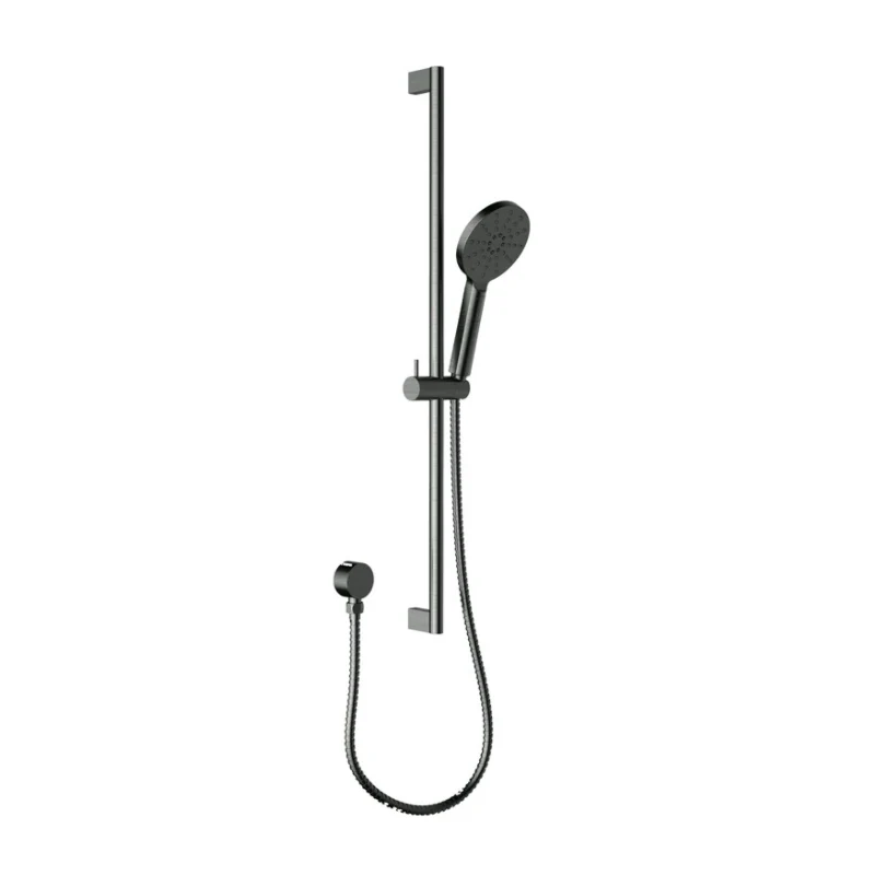 Hali Gun Metal Round Shower Rail