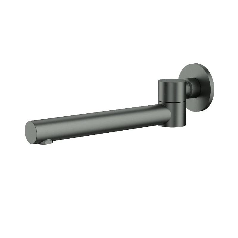 Hali Gun Metal Round Swivel Bath Spout