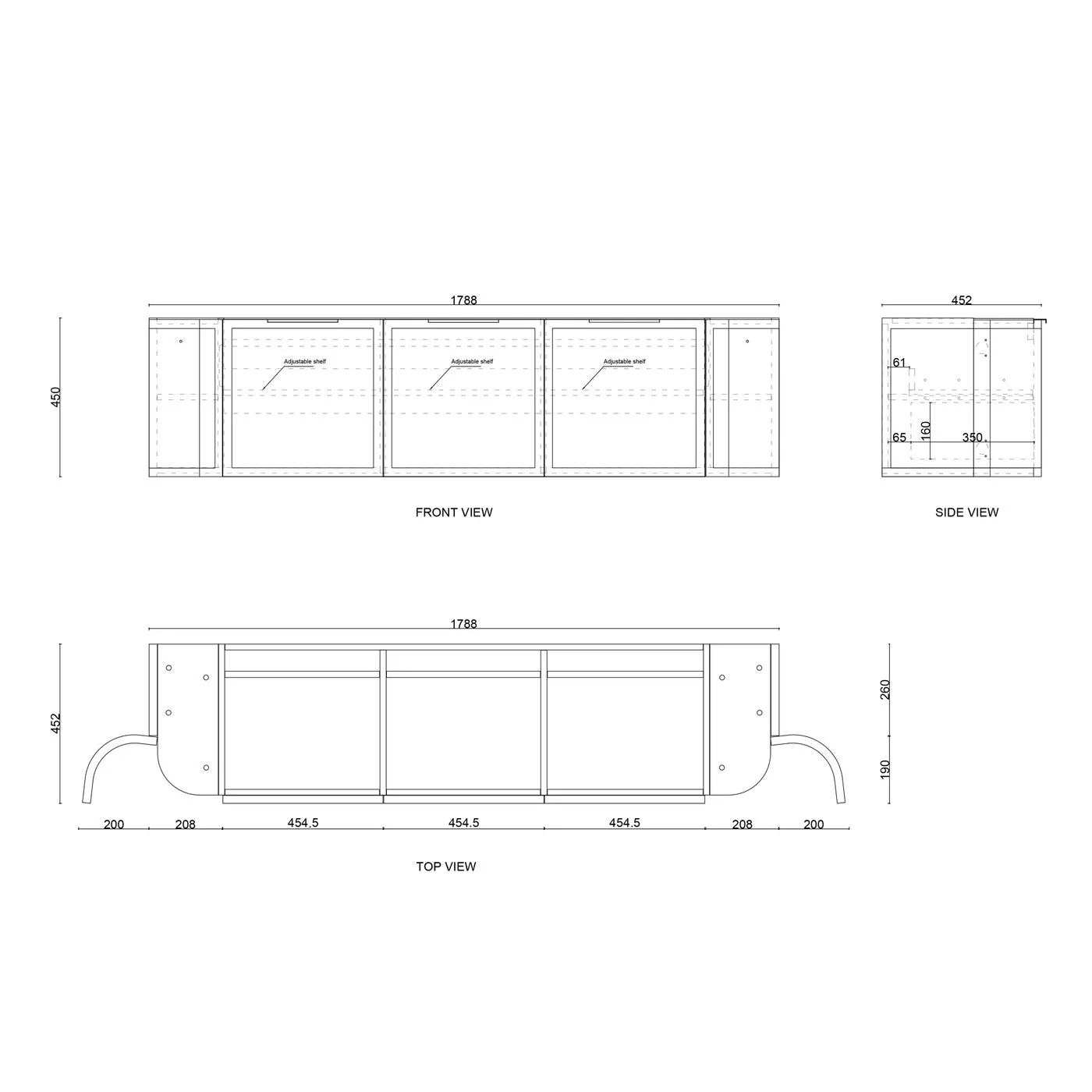 Hampshire 1800mm Curved Double Matte White Wall Hung Vanity - Image 6