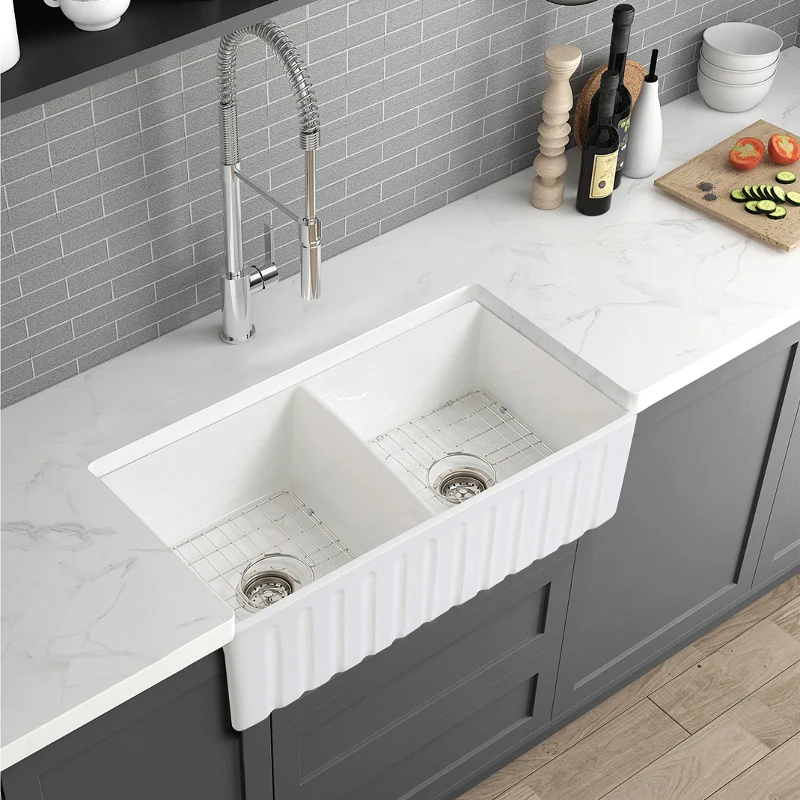 Harrington 835 Double Bowl Butler Kitchen Sink - Image 4