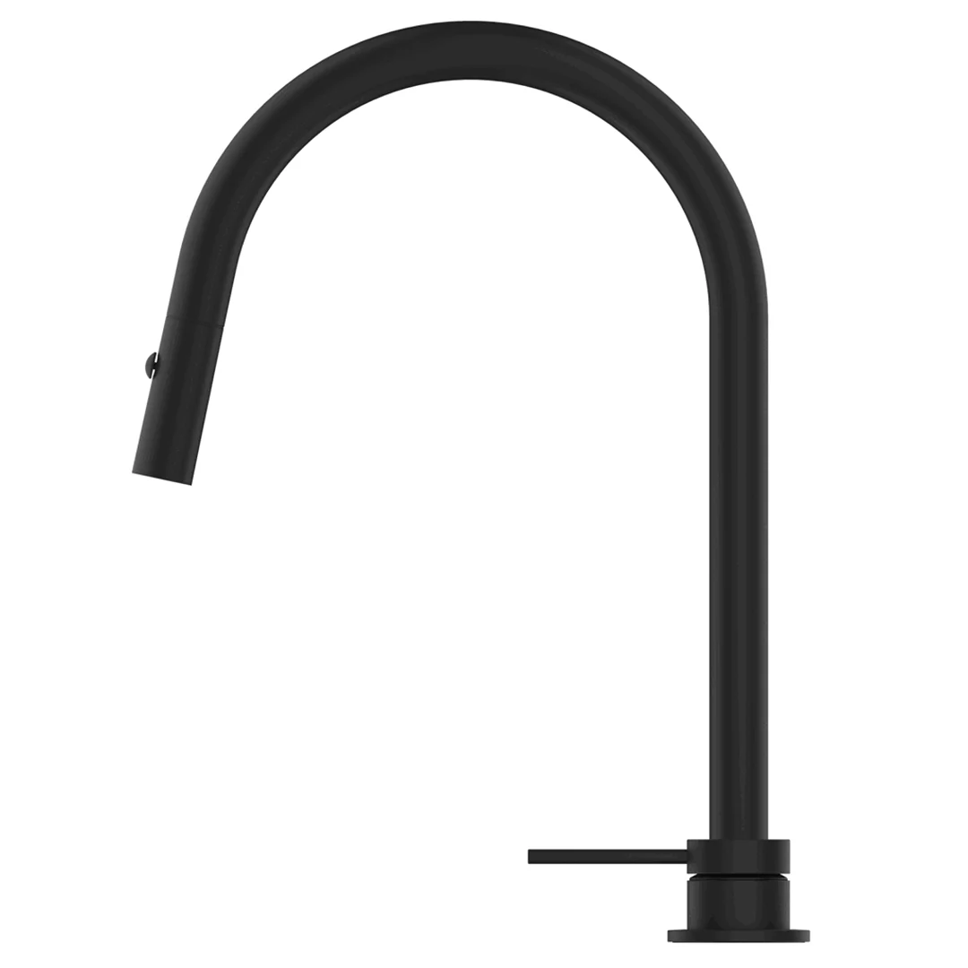 Mica Matte Black Pull-Out Hob Mixer Set - Image 2