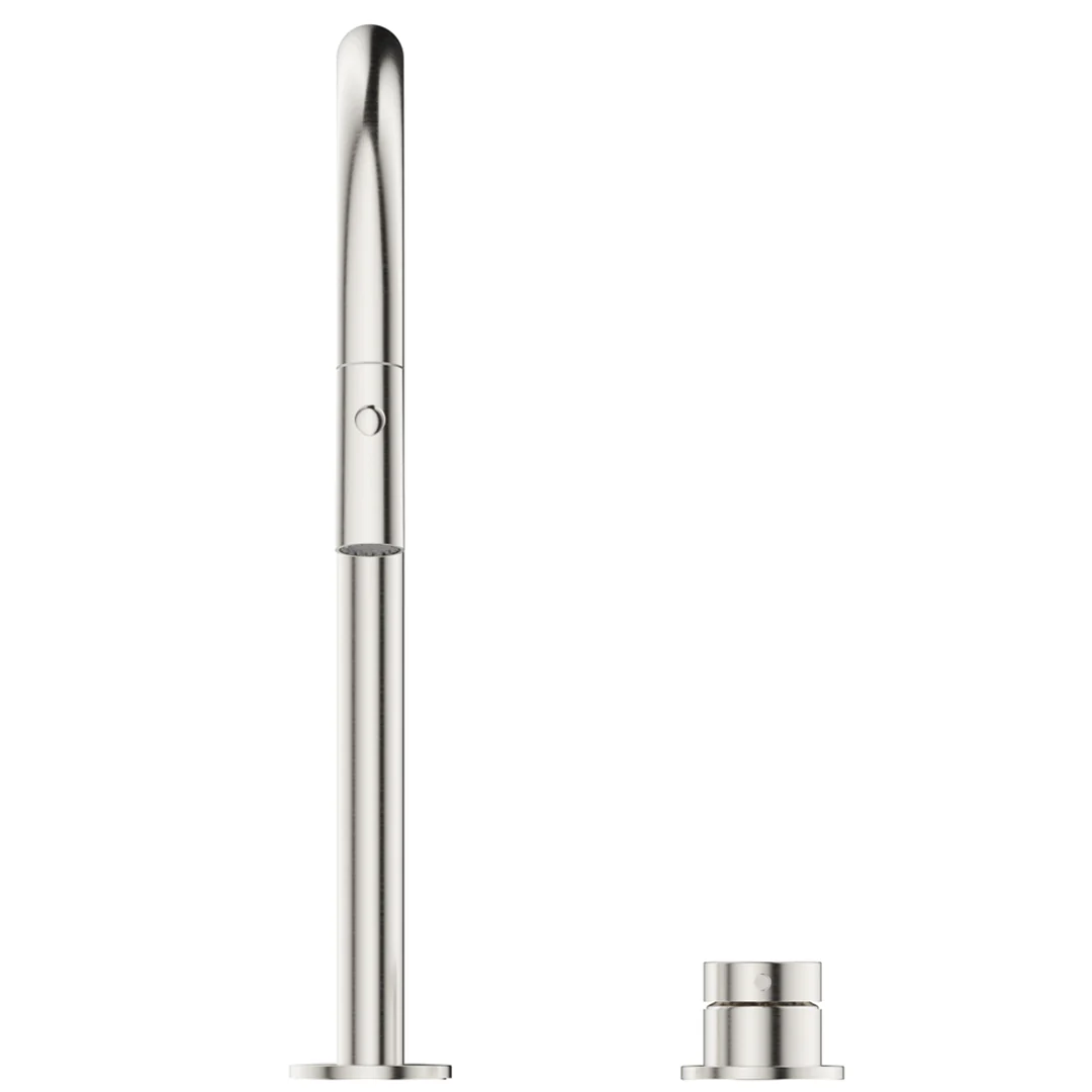 Mica Brushed Nickel Pull-Out Hob Mixer Set - Image 3