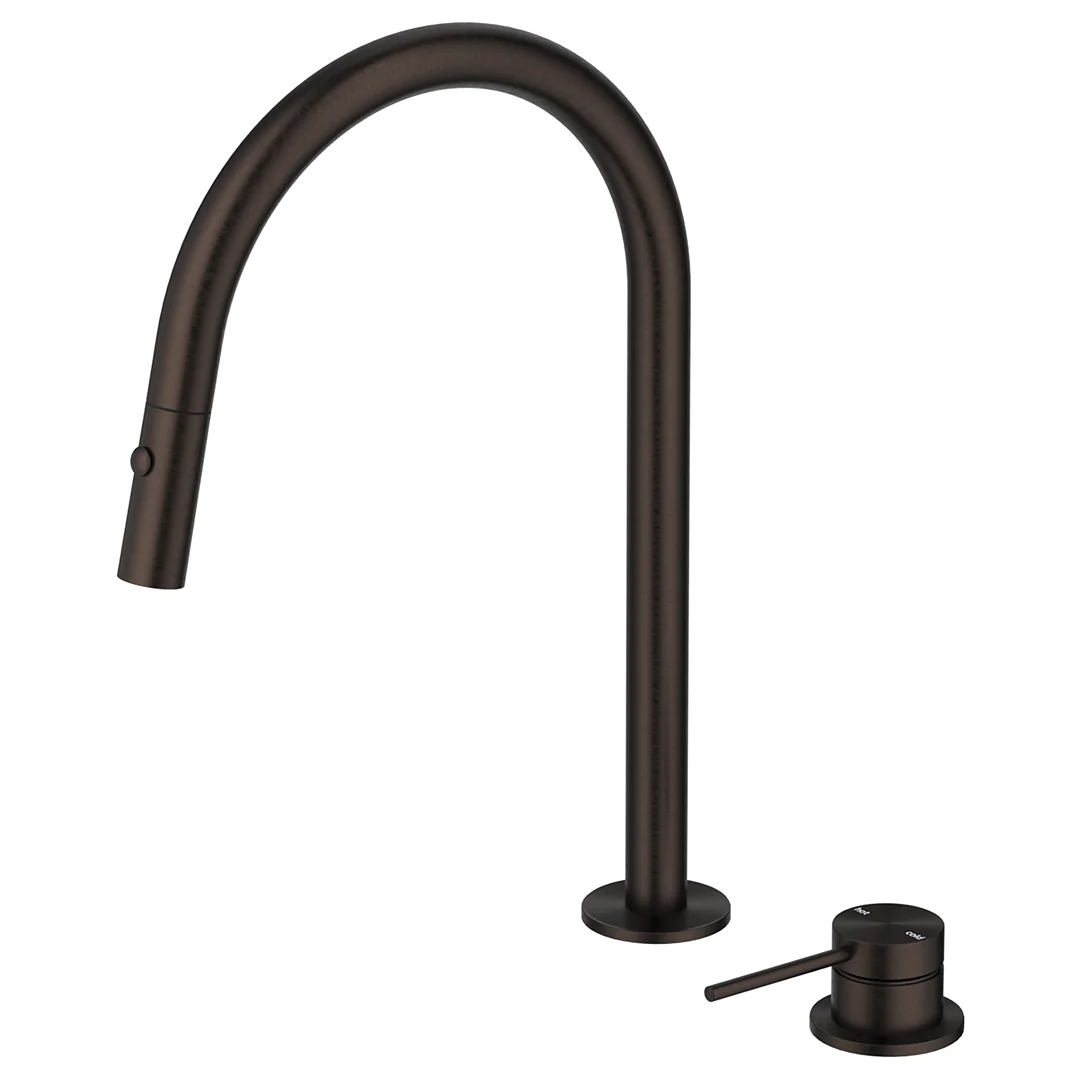 Mica Dusk Bronze Pull-Out Hob Mixer Set