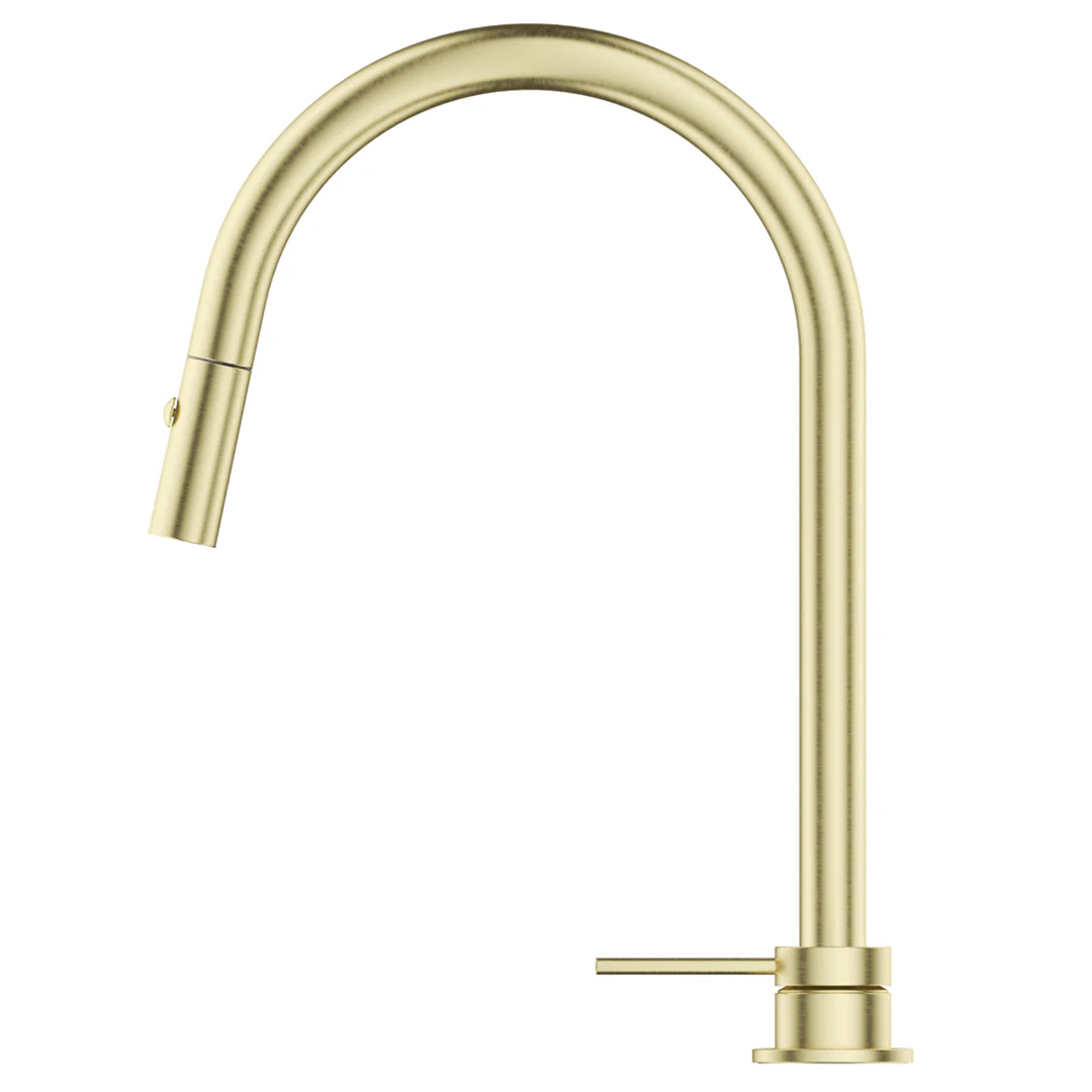 Mica French Gold Pull-Out Hob Mixer Set - Image 2