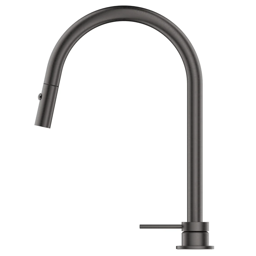 Mica Gun Metal Pull-Out Hob Mixer Set - Image 2
