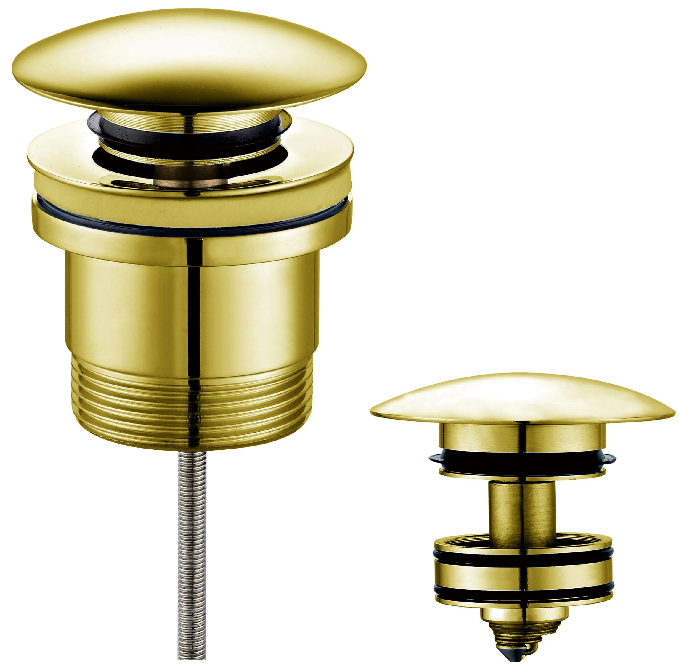 Ikon | Brushed Gold Universal Pop Up Waste