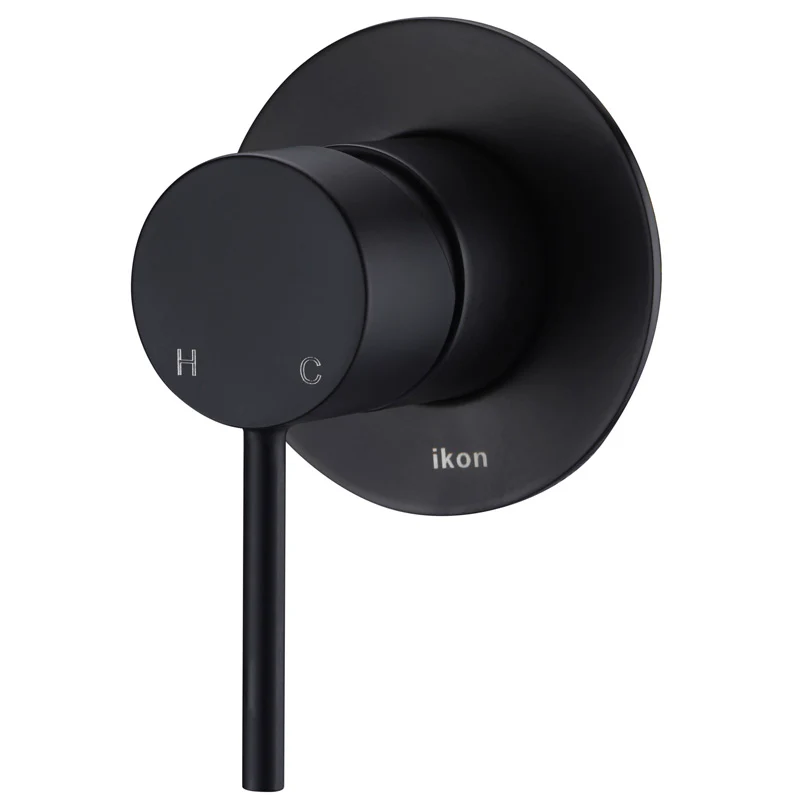 Ikon Hali Black Wall Mixer