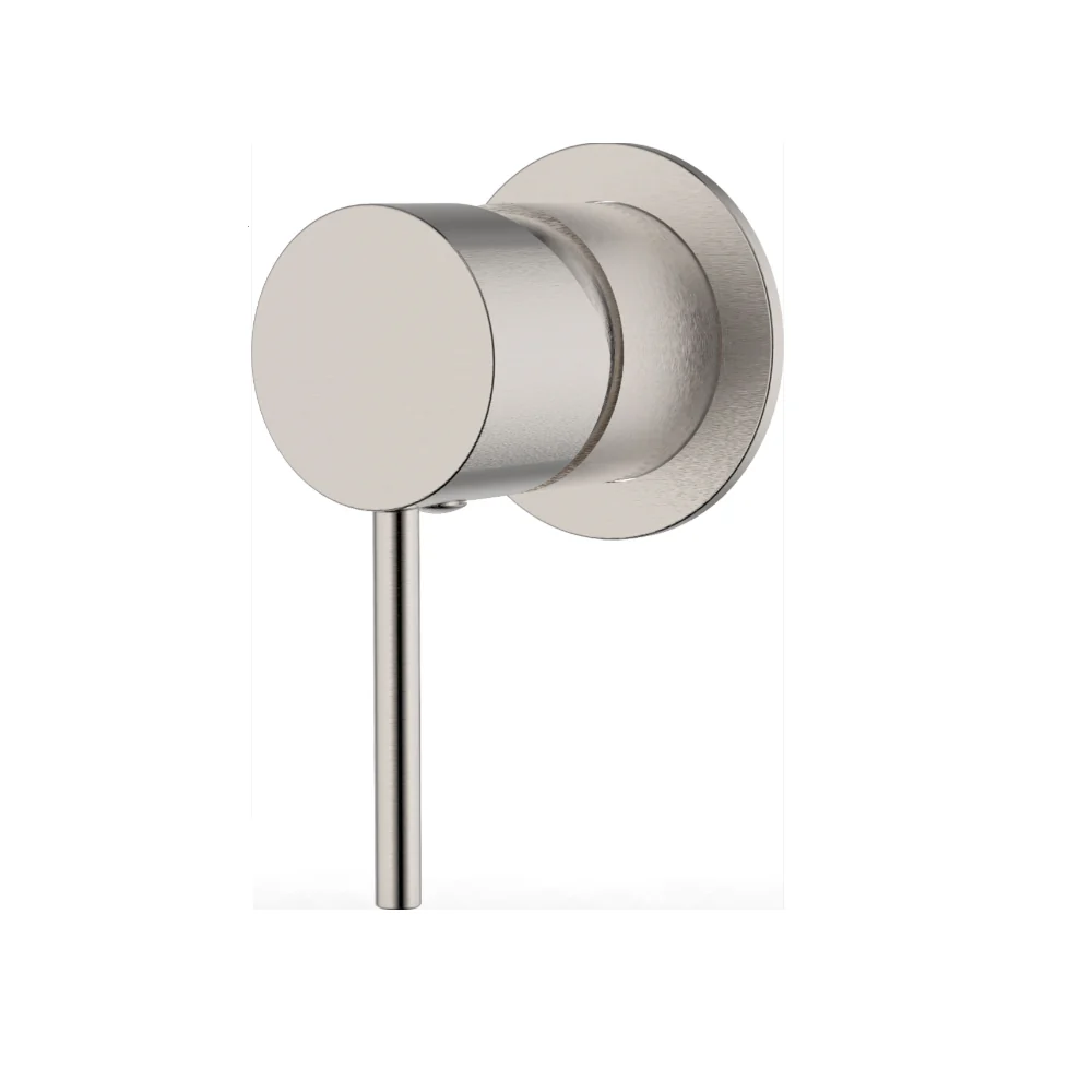 Ikon Hali Brushed Nickel Wall Mixer - 60mm