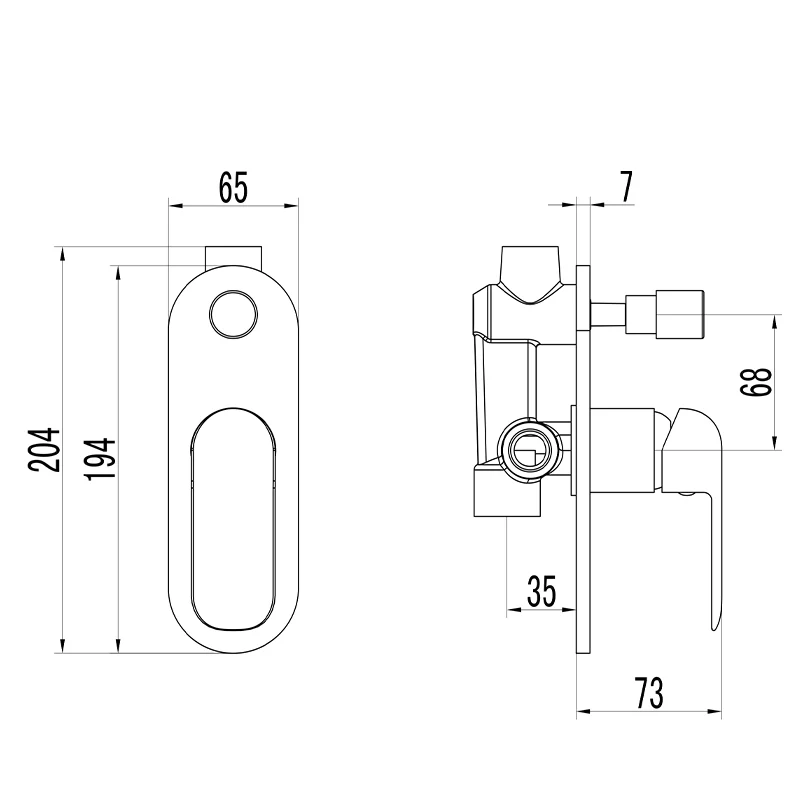 Ikon Kara Wall Diverter - Image 3