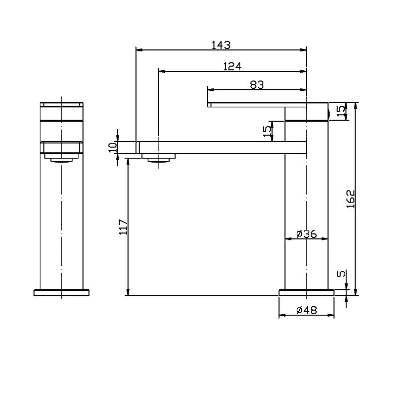 Ikon Ruki Basin Mixer - Image 2