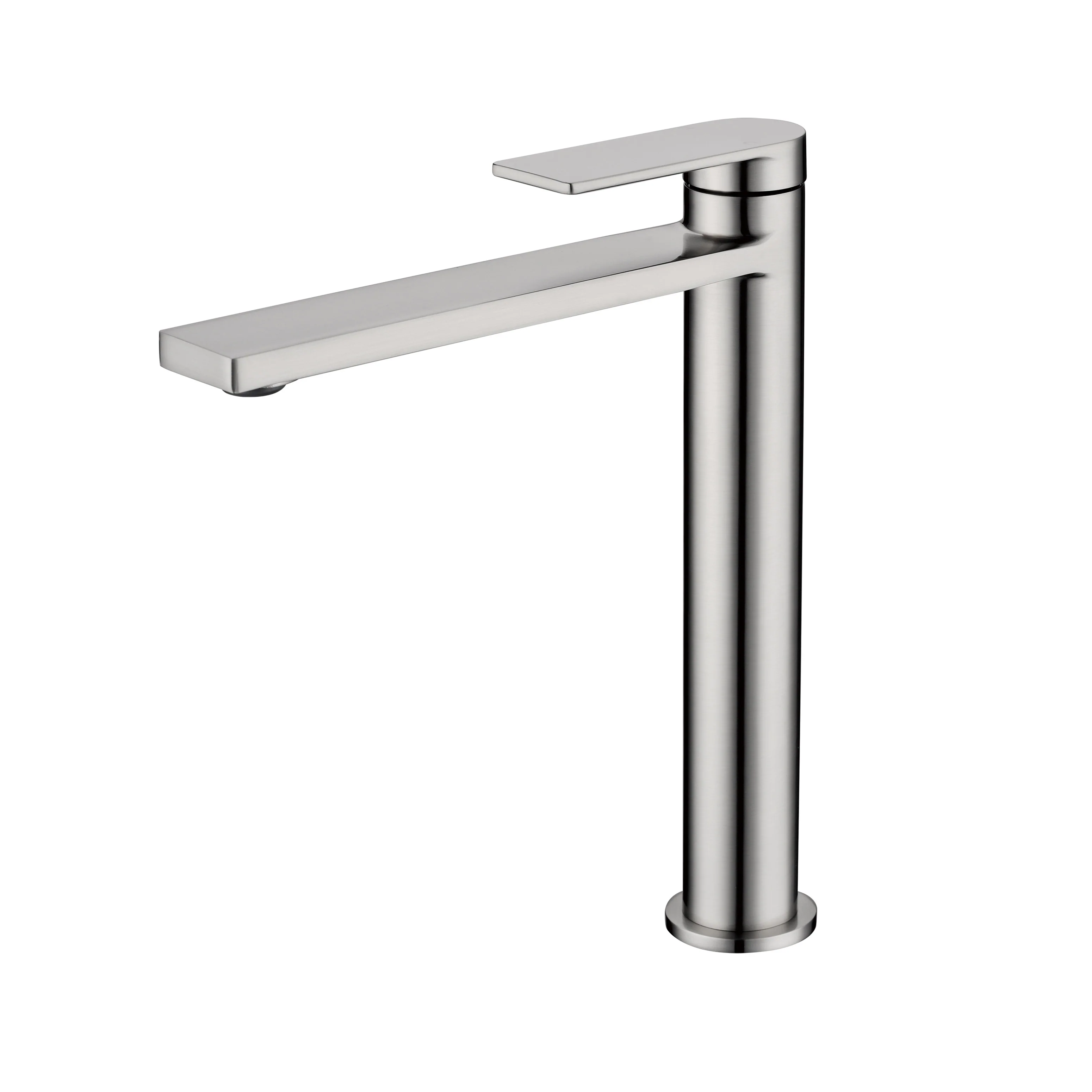 Ikon Ruki Brushed Nickel Tall Basin Mixer