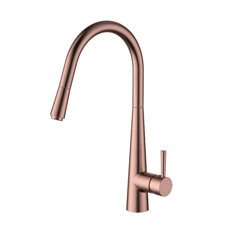 Kasper Champagne Round Pull-Out Kitchen Mixer