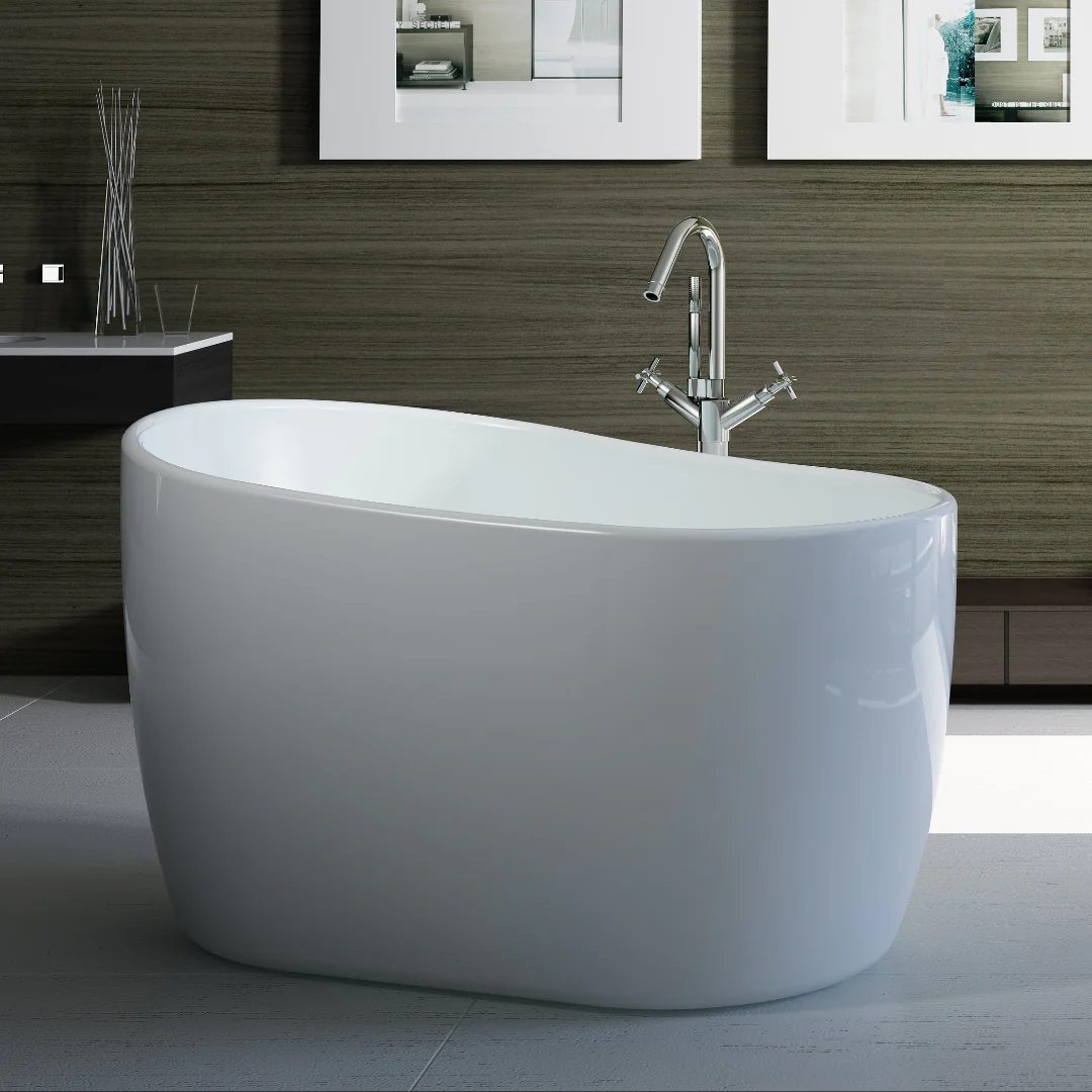 Kent 1300mm Japanese Soaking Freestanding Bath Tub - Image 2