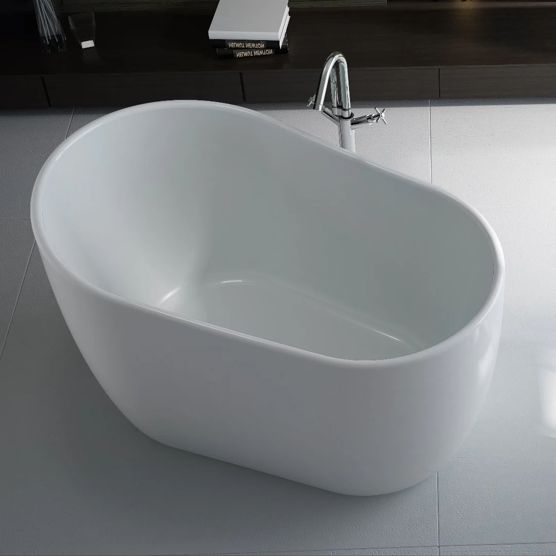 Kent 1300mm Japanese Soaking Freestanding Bath Tub - Image 3