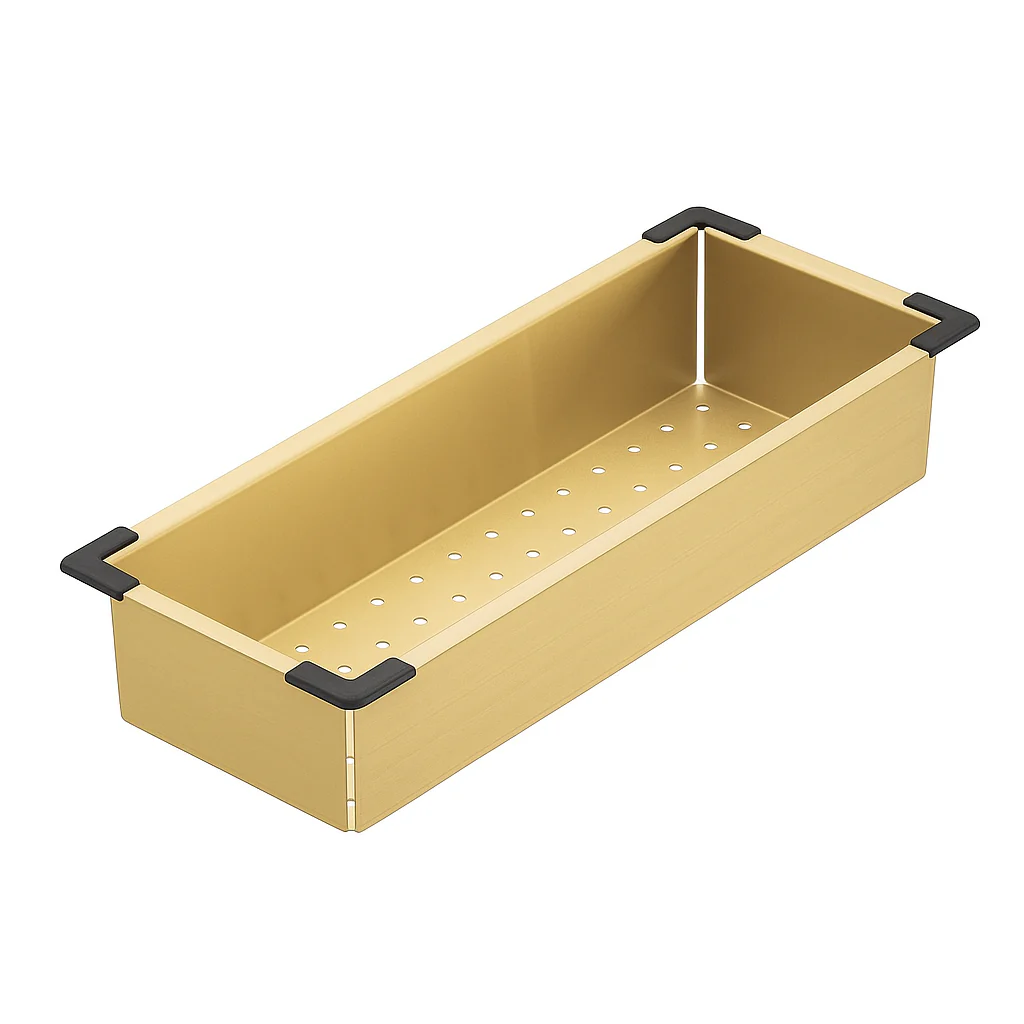 Kitchen Sink Colander Insert - Brushed Gold