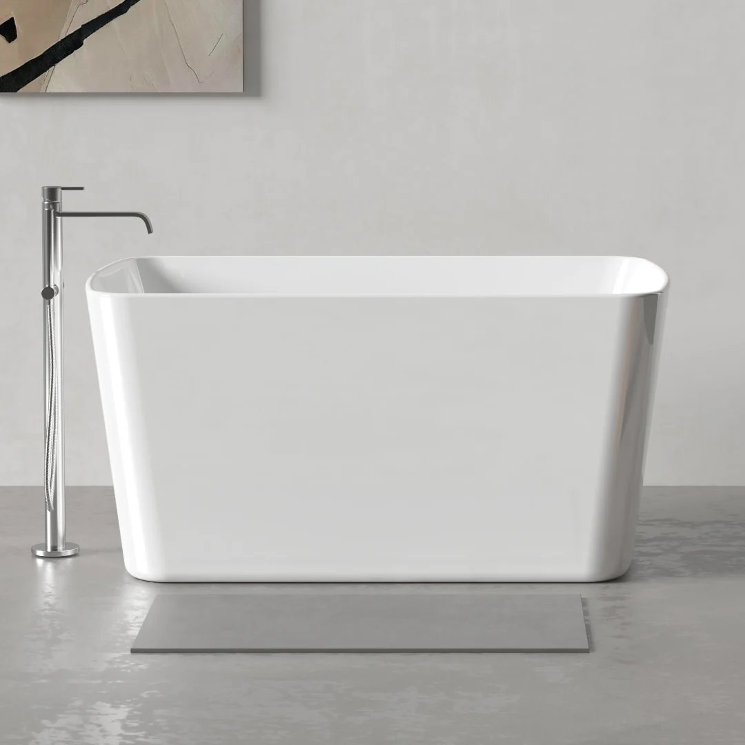 Kumo 1245mm Japanese Soaking Freestanding Bath Tub With Seat