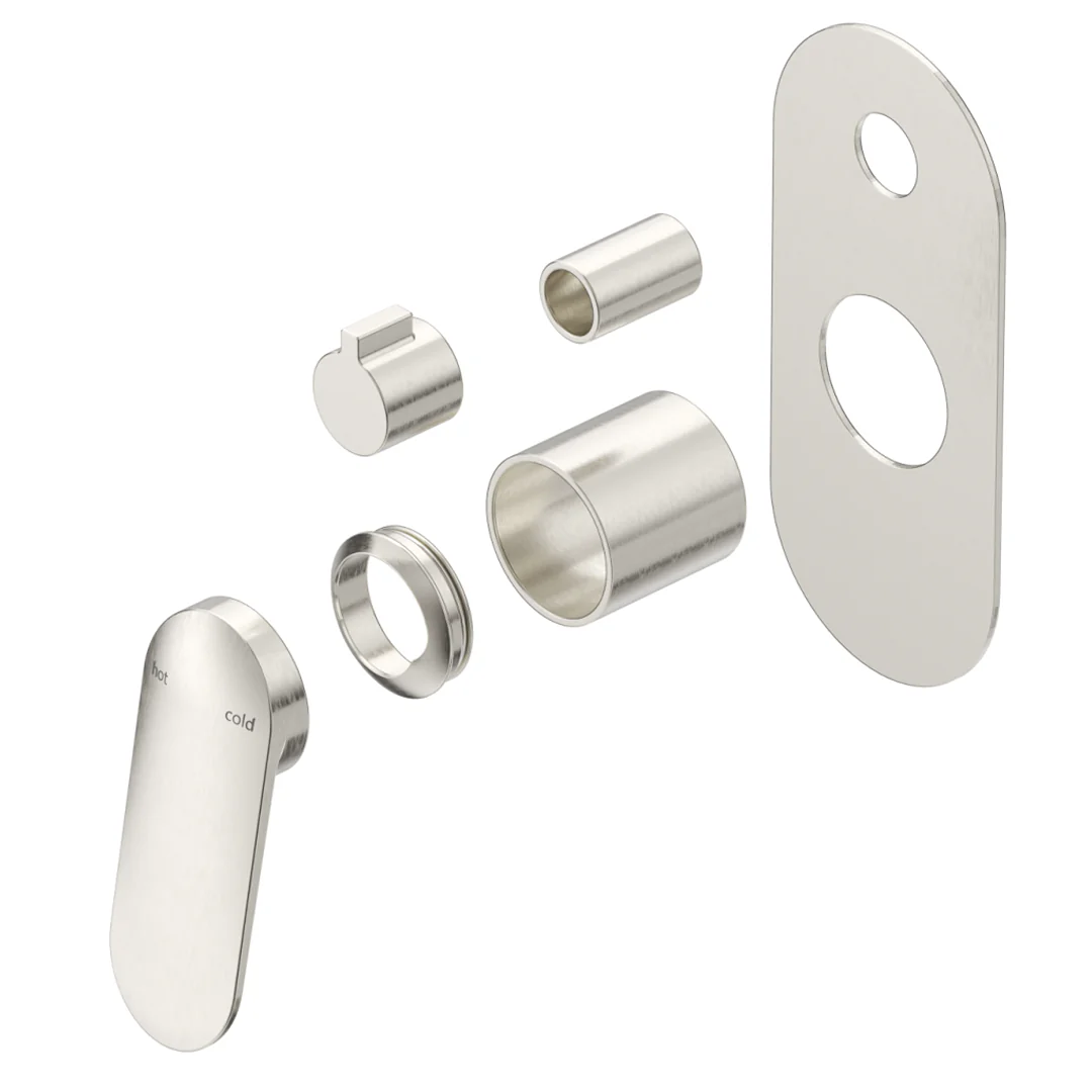 Lantra Brushed Nickel Shower Mixer Diverter - 1P - Trim Kit Only - Image 2