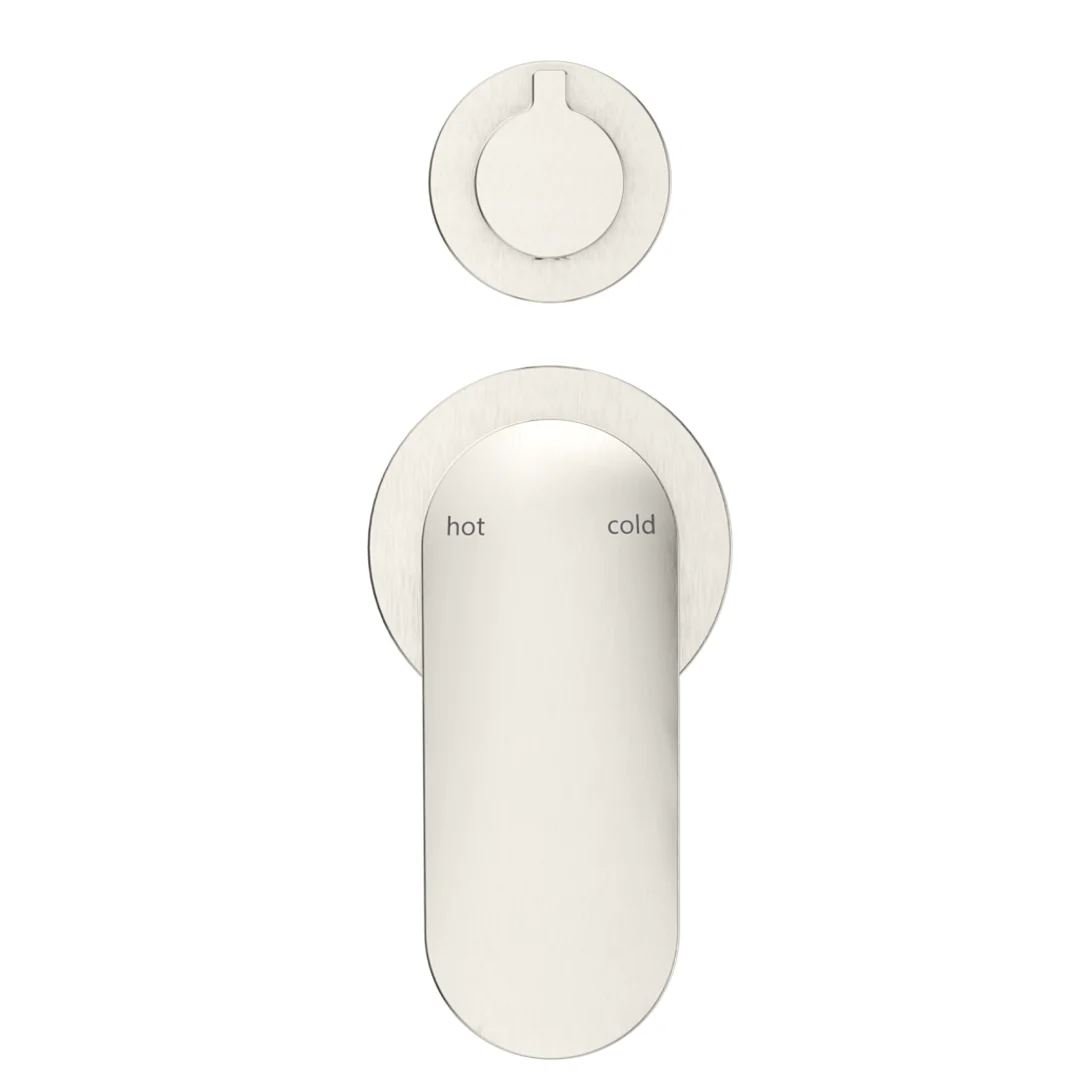 Lantra Brushed Nickel Shower Mixer Diverter - 2P - Trim Kit Only - Image 3