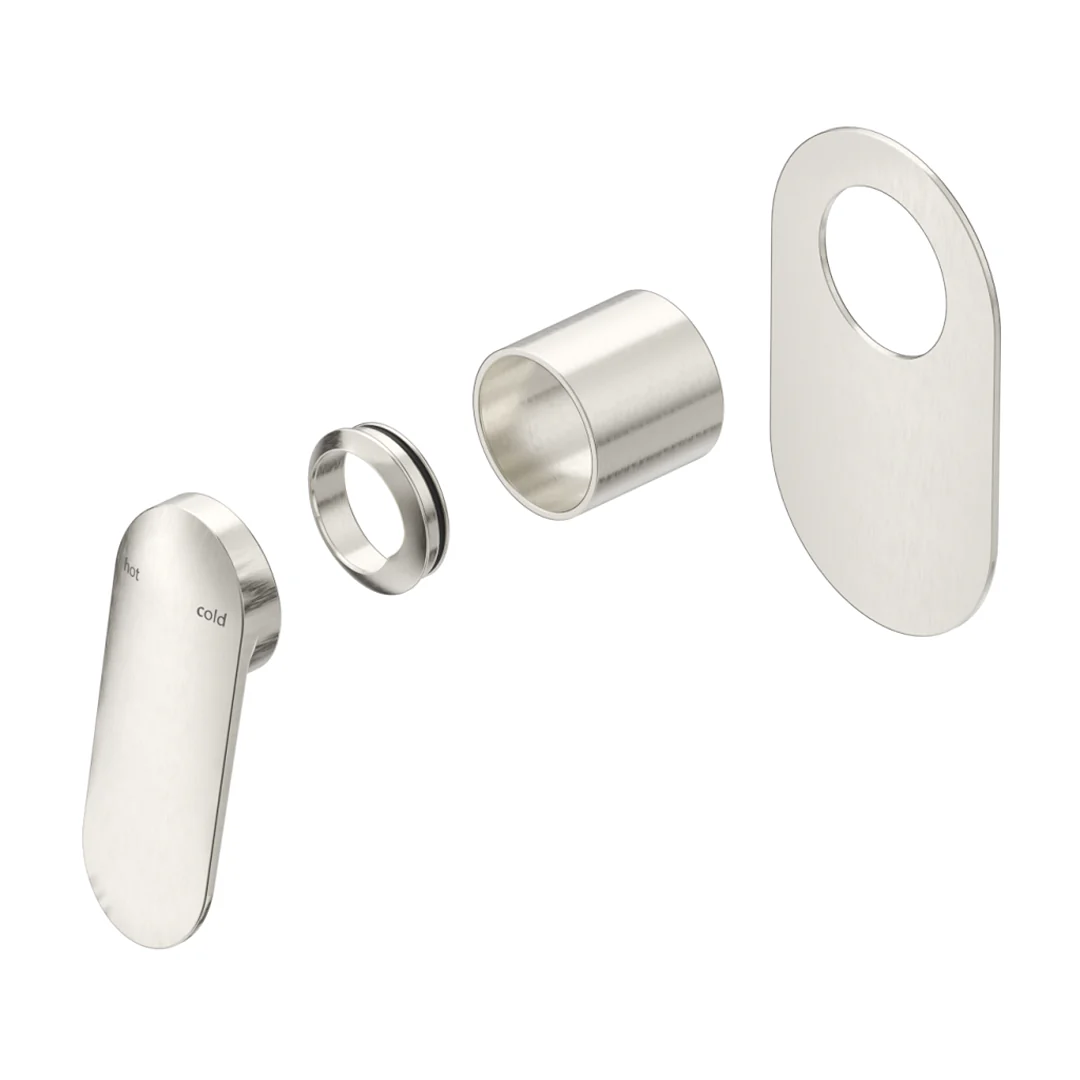 Lantra Brushed Nickel Shower Mixer - Oval Plate - Trim Kit Only - Image 2