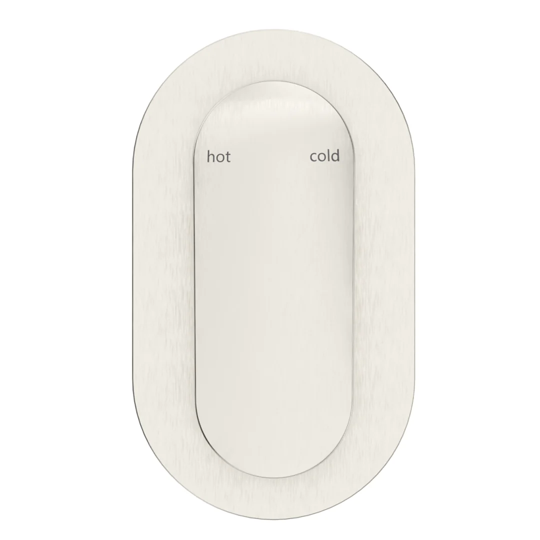 Lantra Brushed Nickel Shower Mixer - Oval Plate - Trim Kit Only - Image 3