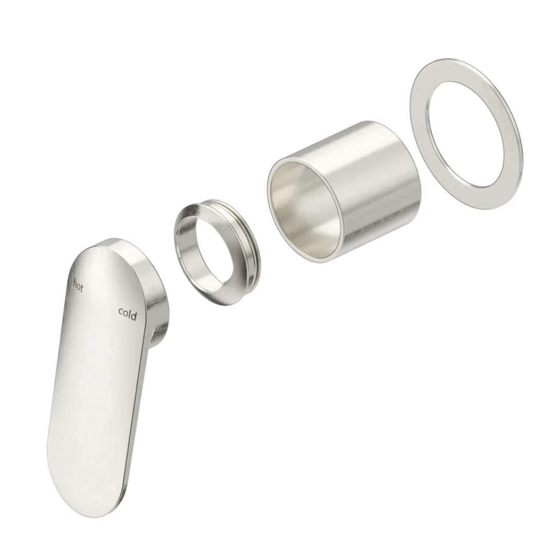 Lantra Brushed Nickel Shower Mixer - Round Plate - Trim Kit Only - Image 2