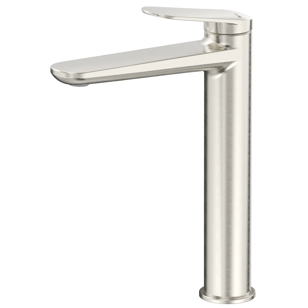 Lantra Brushed Nickel Tall Basin Mixer