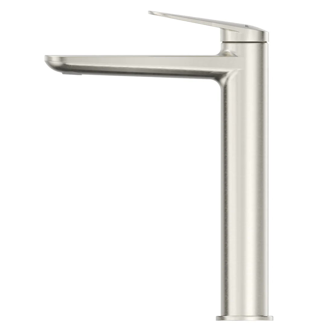 Lantra Brushed Nickel Tall Basin Mixer - Image 2