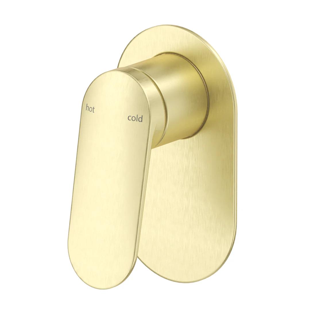 Lantra French Gold Shower Mixer - Oval Plate - Trim Kit Only