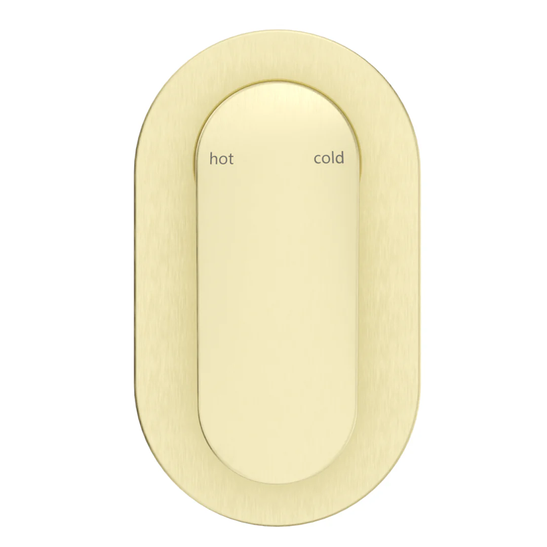 Lantra French Gold Shower Mixer - Oval Plate - Trim Kit Only - Image 3