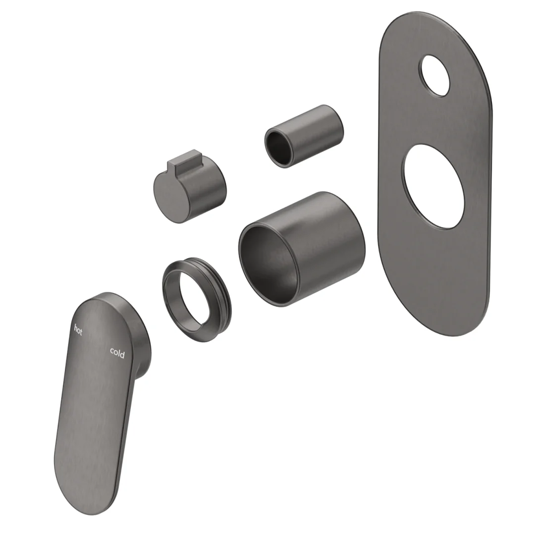 Lantra Gun Metal Shower Mixer Diverter - 1P - Trim Kit Only - Image 2