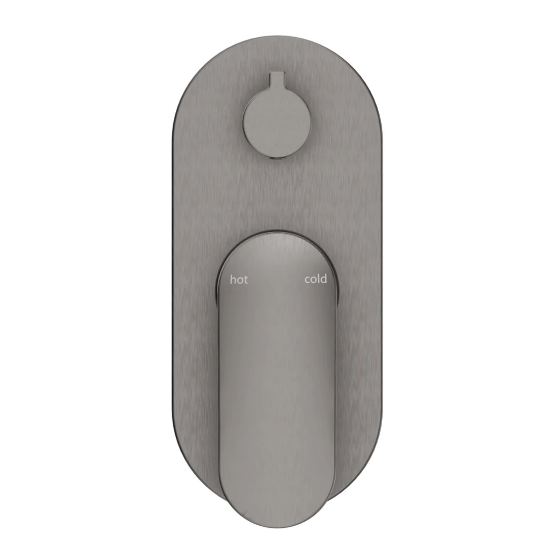 Lantra Gun Metal Shower Mixer Diverter - 1P - Trim Kit Only - Image 3