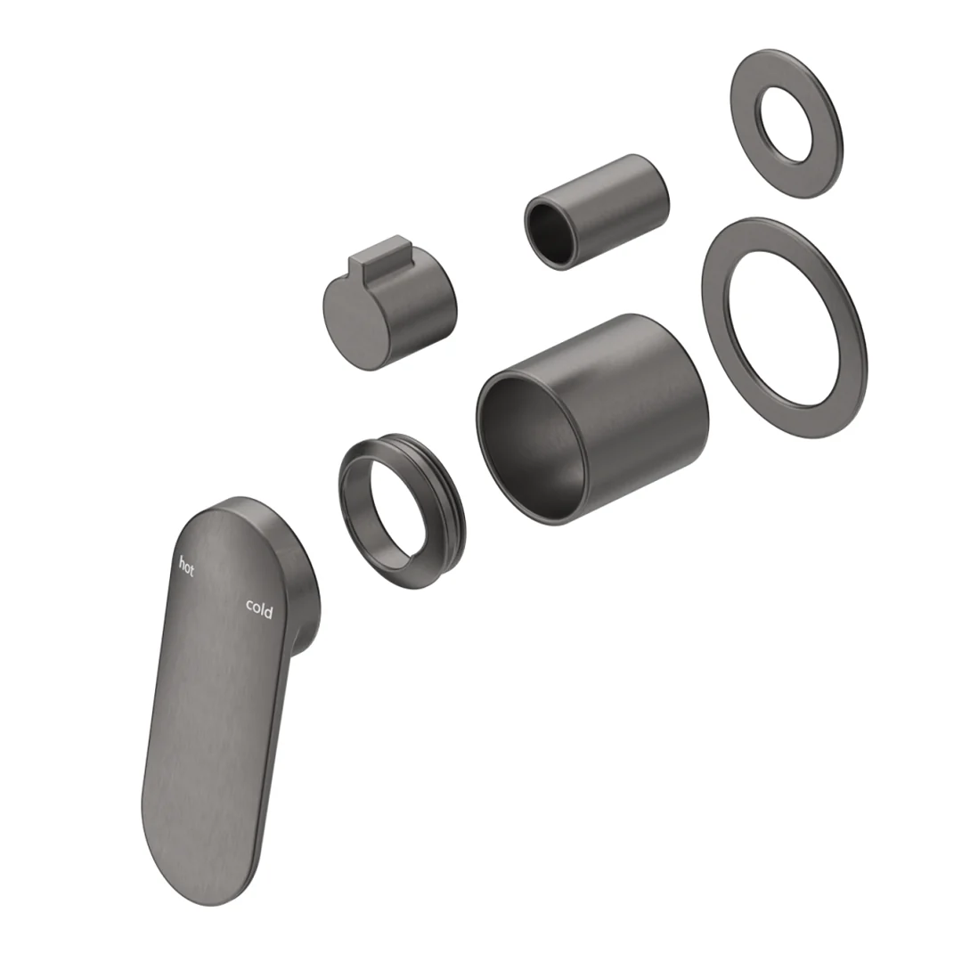Lantra Gun Metal Shower Mixer Diverter - 2P - Trim Kit Only - Image 2