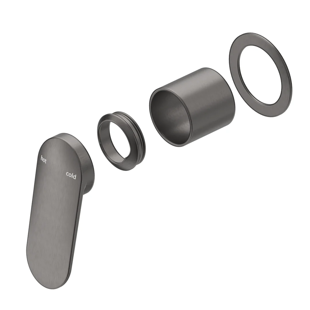 Lantra Gun Metal Shower Mixer - Round Plate - Trim Kit Only - Image 2