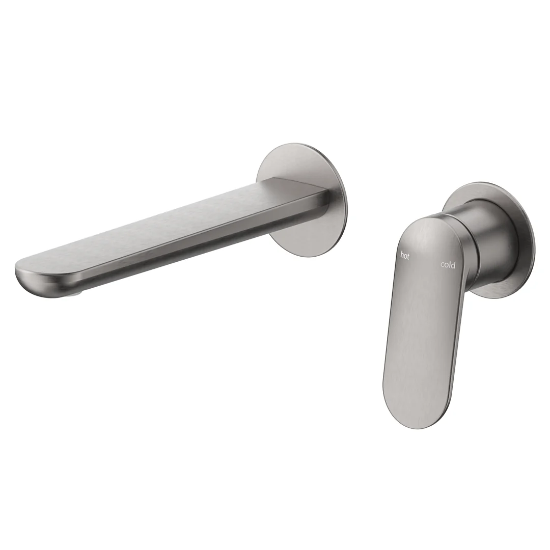 Lantra Gun Metal Wall-Spout Combo - 2P - Trim Kit Only