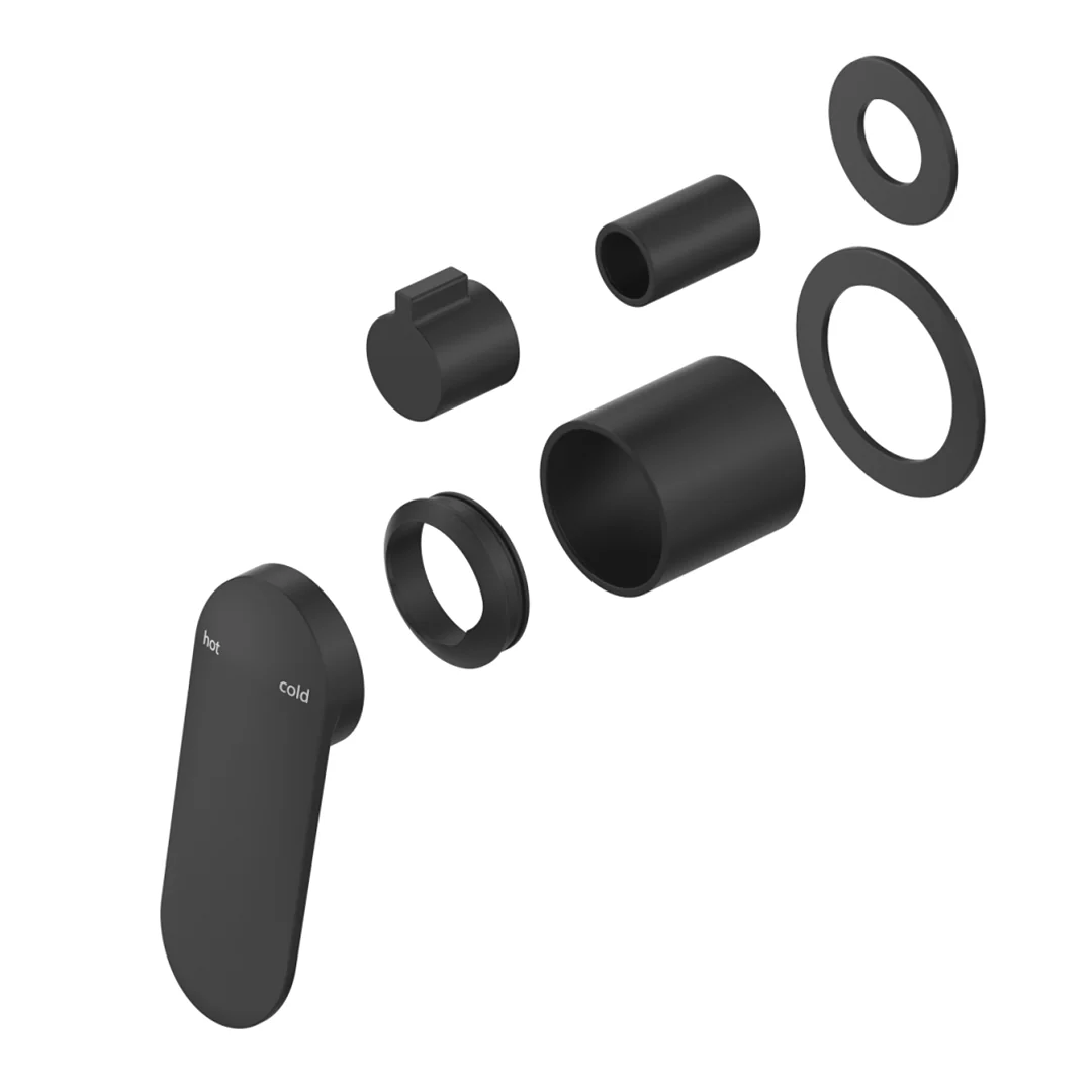 Lantra Matte Black Shower Mixer Diverter - 2P - Trim Kit Only - Image 2