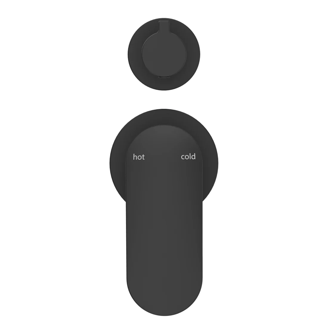 Lantra Matte Black Shower Mixer Diverter - 2P - Trim Kit Only - Image 3
