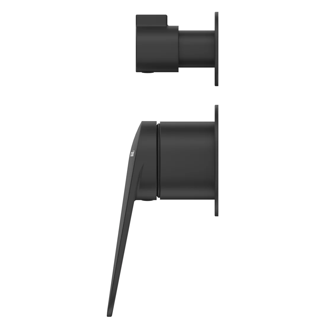 Lantra Matte Black Shower Mixer Diverter - 2P - Trim Kit Only - Image 4