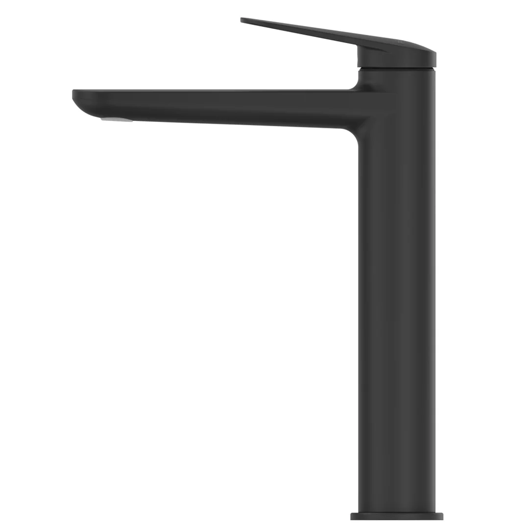Lantra Matte Black Tall Basin Mixer - Image 2